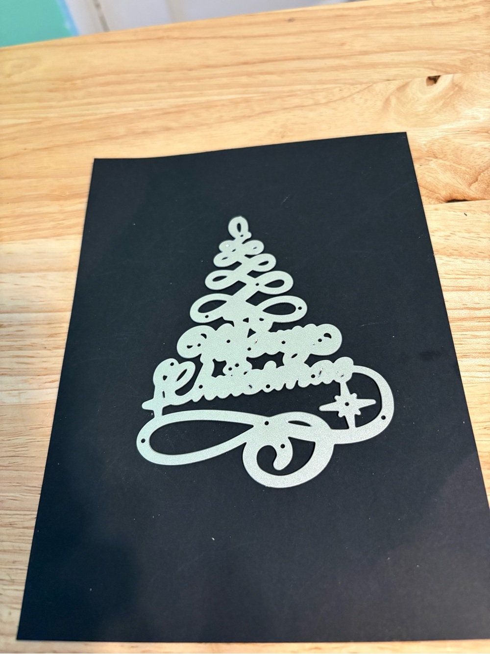Decorative Holiday Christmas Tree Die-cut-